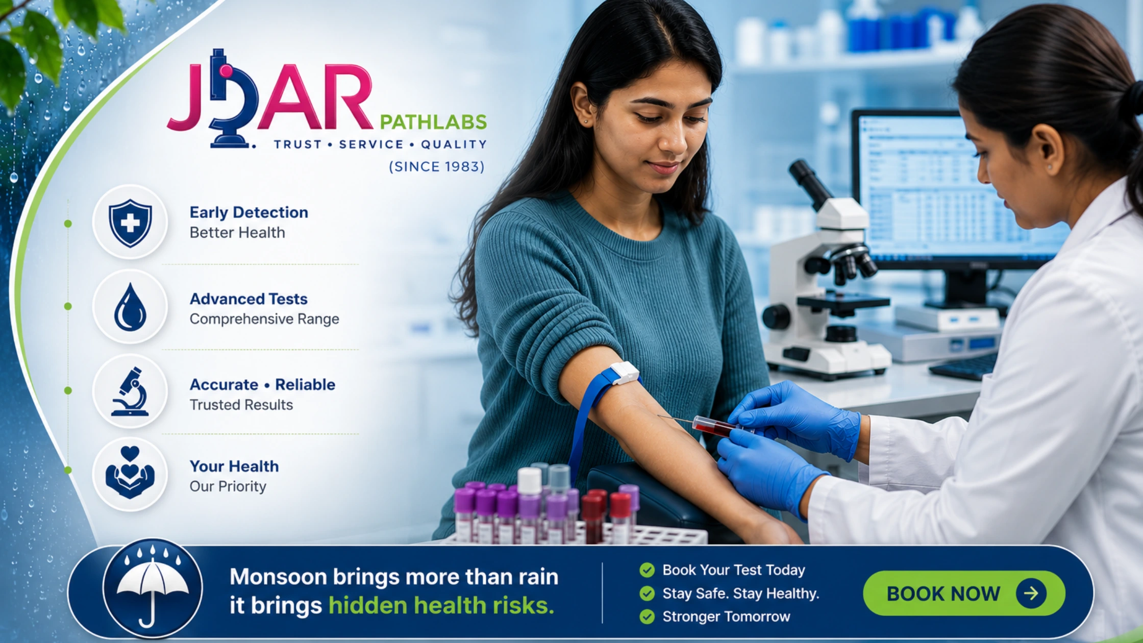 5 Common Blood Tests You Should Get If These Symptoms Show in Monsoon